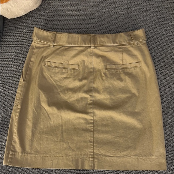 LOFT Khaki Button-Down Mini Skirt - Picture 3 of 3
